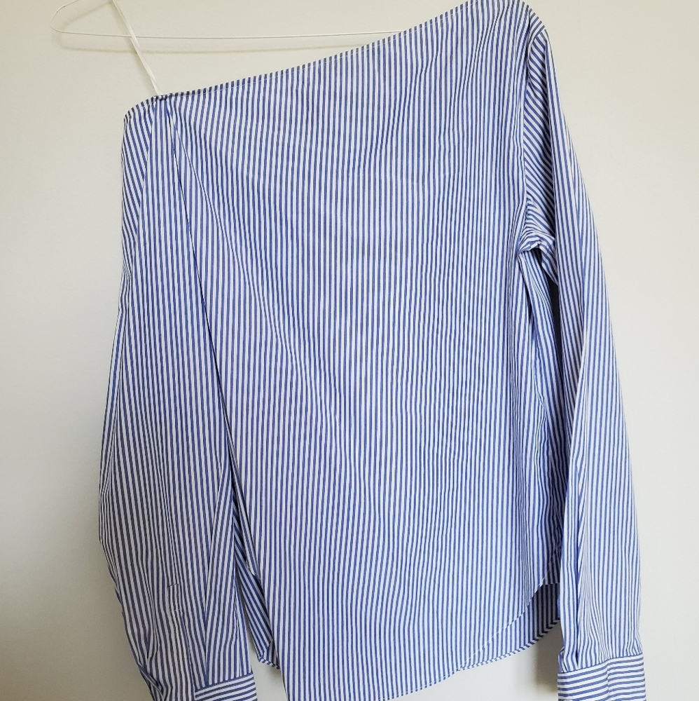 NWOT Theory Dalton Stripe Ulrika Top in Size Small - Picture 13 of 15